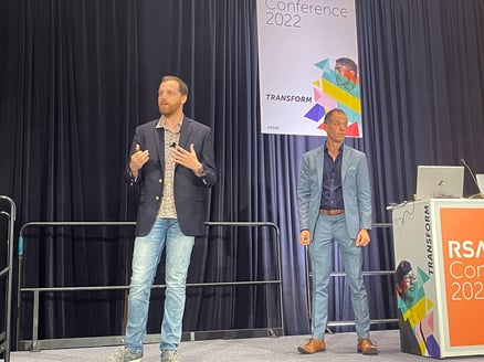 Bryce and Kurtis onstage at RSA